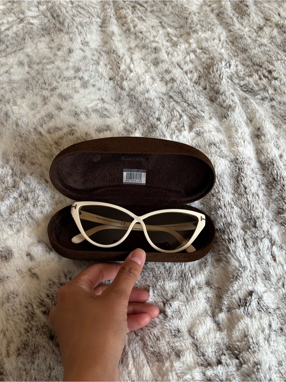 Tom Ford Cream Cat Eye Sunglasses